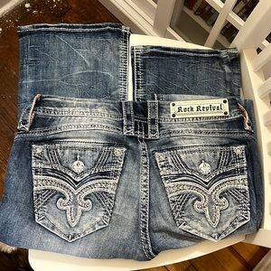 NWOT Rock Revival Hendley Bootcut Jeans, 28